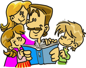 familia leyendo